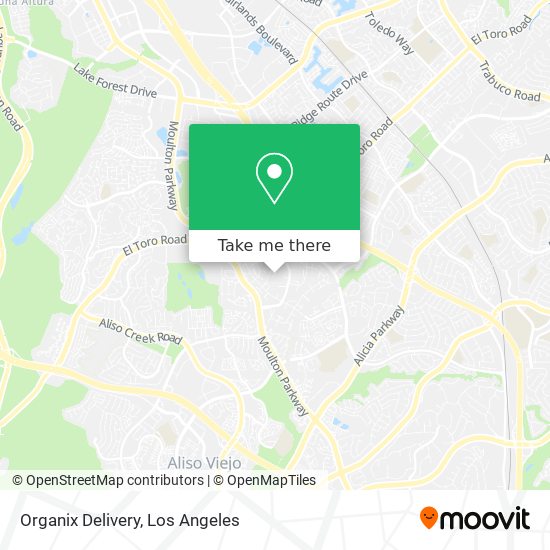 Organix Delivery map