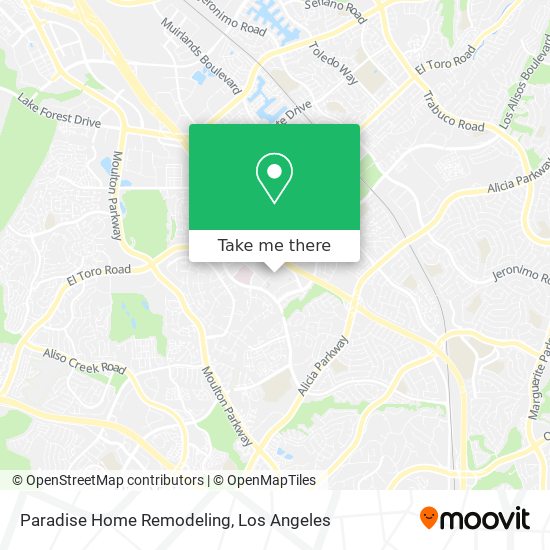 Paradise Home Remodeling map