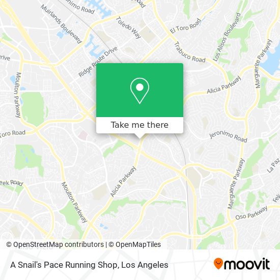 A Snail's Pace Running Shop map