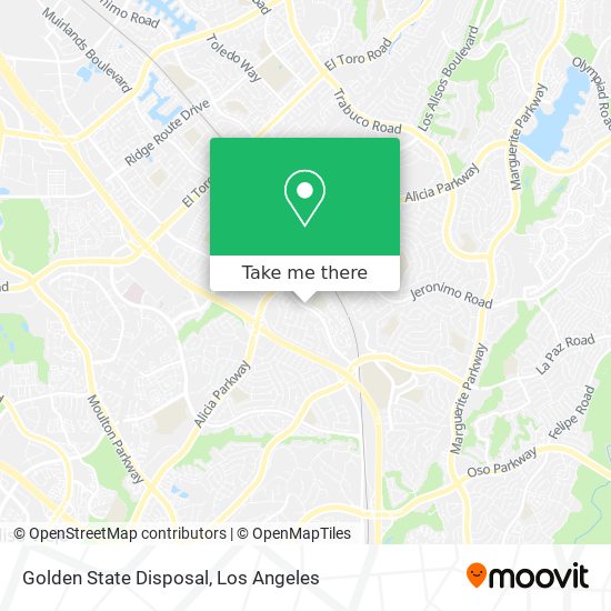 Mapa de Golden State Disposal
