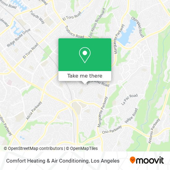 Comfort Heating & Air Conditioning map