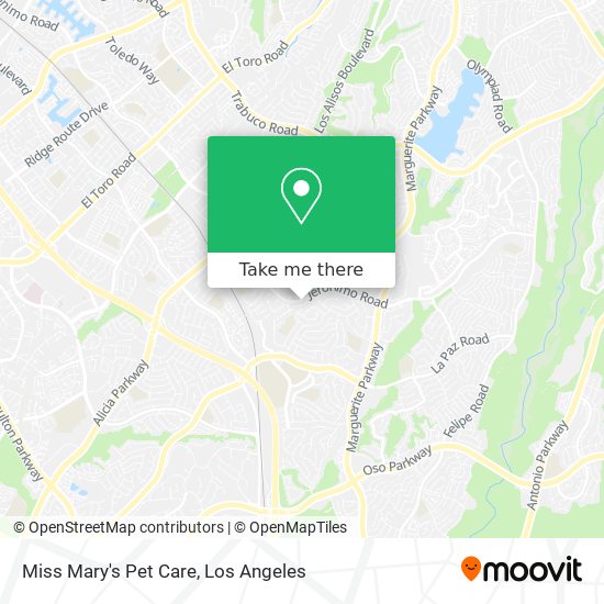 Miss Mary's Pet Care map