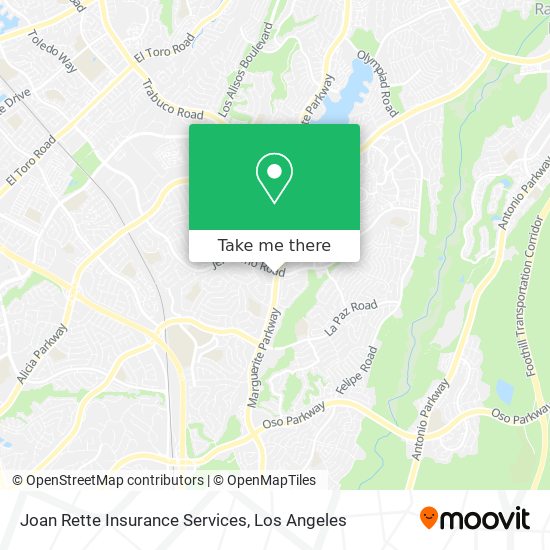 Joan Rette Insurance Services map