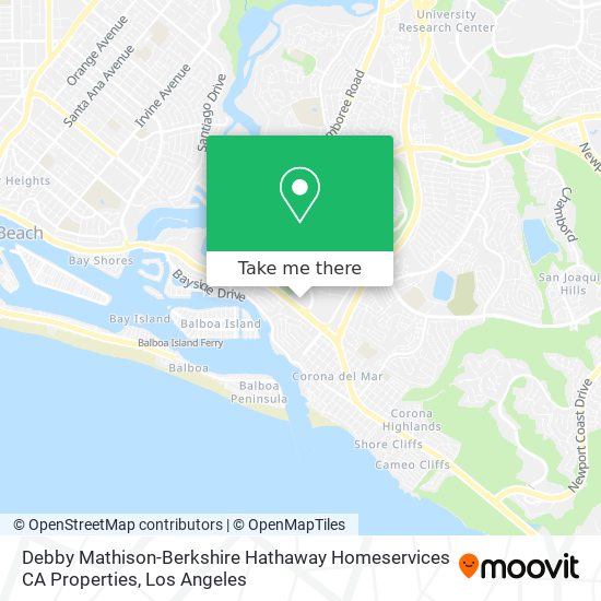 Mapa de Debby Mathison-Berkshire Hathaway Homeservices CA Properties