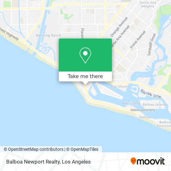 Balboa Newport Realty map
