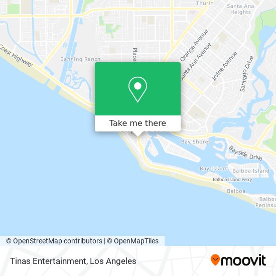 Tinas Entertainment map