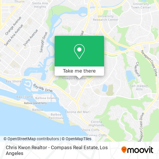 Mapa de Chris Kwon Realtor - Compass Real Estate