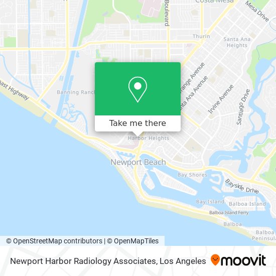 Mapa de Newport Harbor Radiology Associates