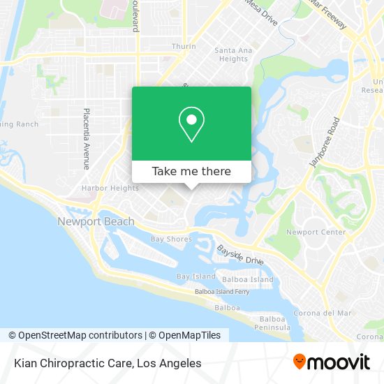 Kian Chiropractic Care map