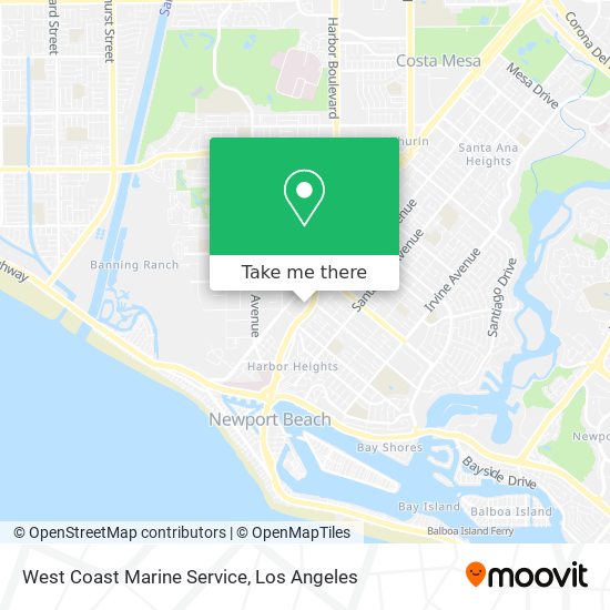 Mapa de West Coast Marine Service