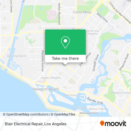Blair Electrical Repair map