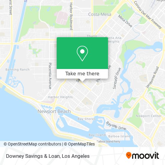 Downey Savings & Loan map