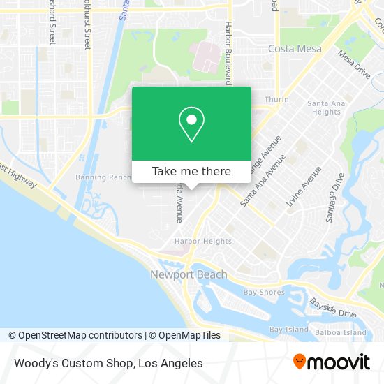 Woody's Custom Shop map