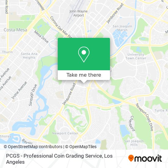 PCGS - Professional Coin Grading Service map