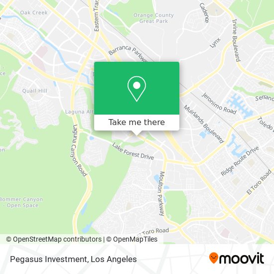 Pegasus Investment map