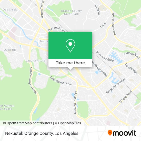 Nexustek Orange County map