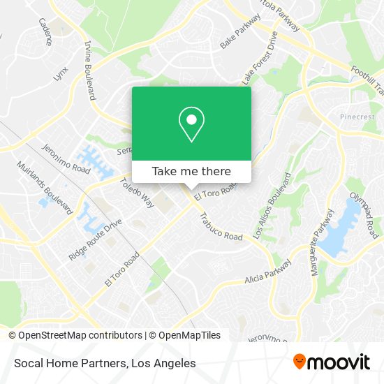 Mapa de Socal Home Partners