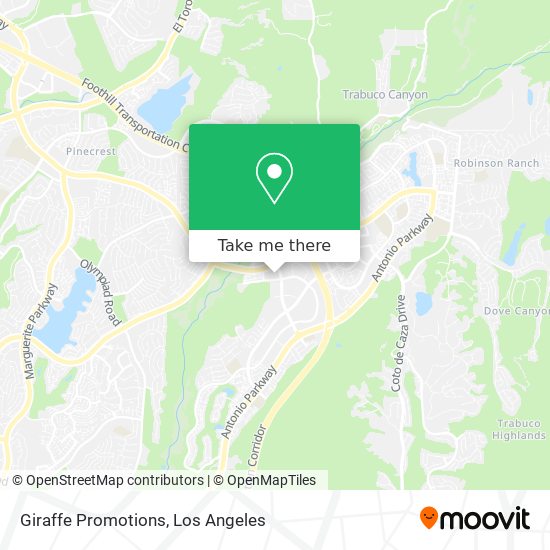 Giraffe Promotions map