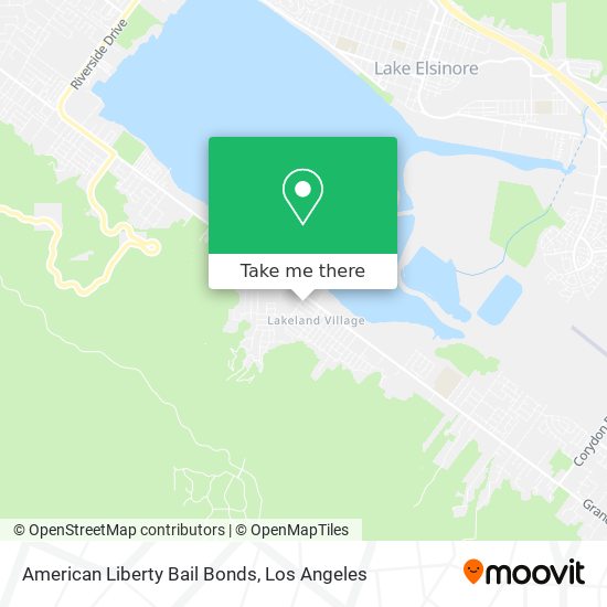 American Liberty Bail Bonds map