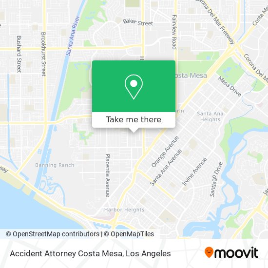 Mapa de Accident Attorney Costa Mesa