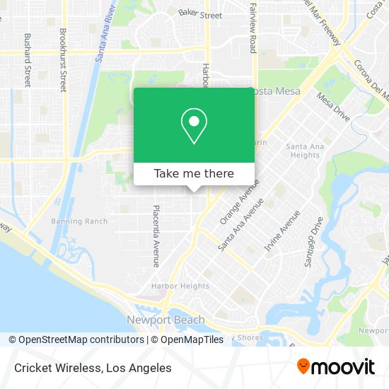 Mapa de Cricket Wireless