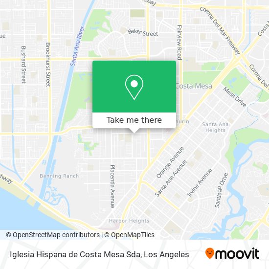 Mapa de Iglesia Hispana de Costa Mesa Sda