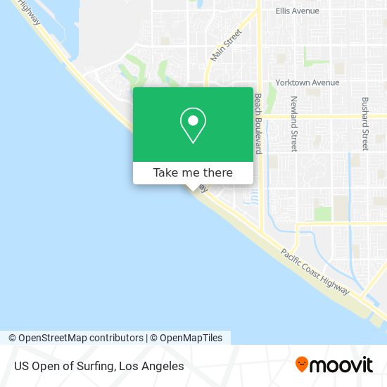US Open of Surfing map