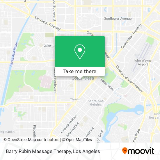 Barry Rubin Massage Therapy map
