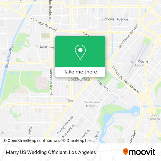 Marry US Wedding Officiant map