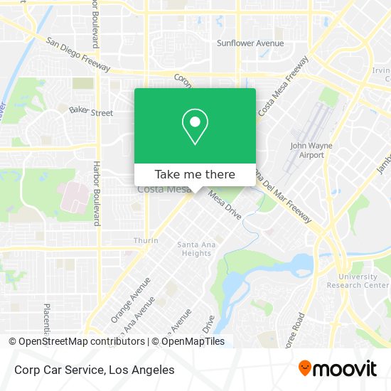 Mapa de Corp Car Service