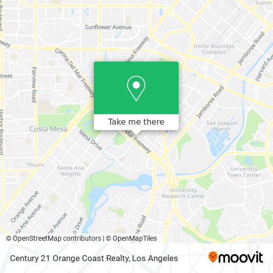 Century 21 Orange Coast Realty map