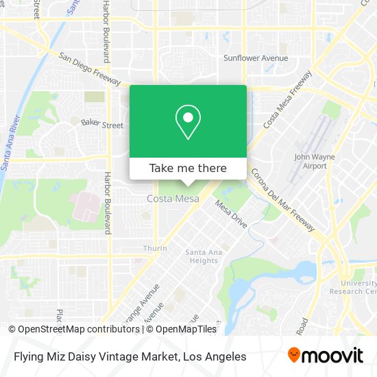 Flying Miz Daisy Vintage Market map