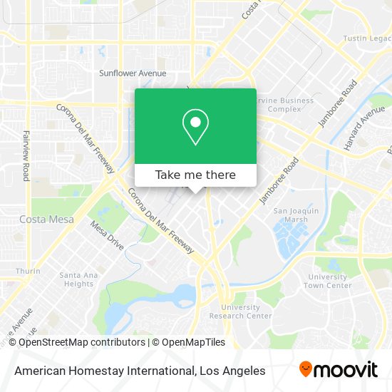 American Homestay International map