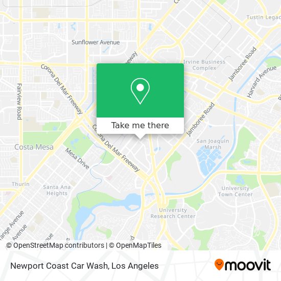 Mapa de Newport Coast Car Wash