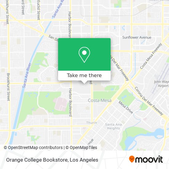 Mapa de Orange College Bookstore