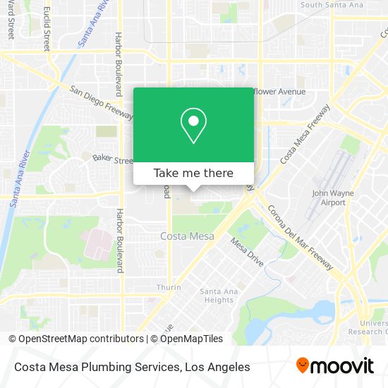 Costa Mesa Plumbing Services map