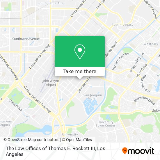 The Law Offices of Thomas E. Rockett III map