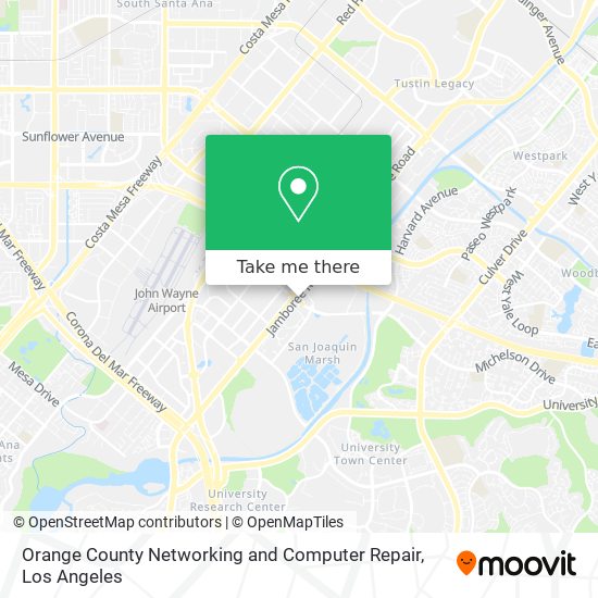 Mapa de Orange County Networking and Computer Repair