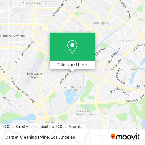 Carpet Cleaning Irvine map