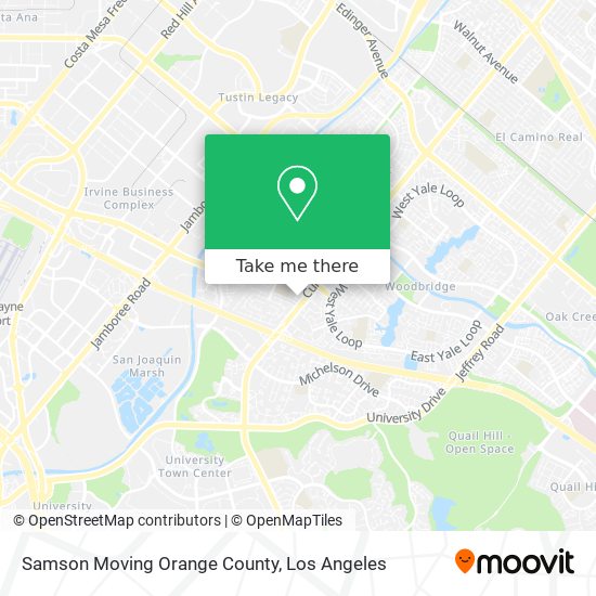 Mapa de Samson Moving Orange County