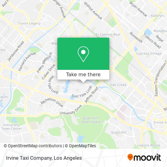 Mapa de Irvine Taxi Company