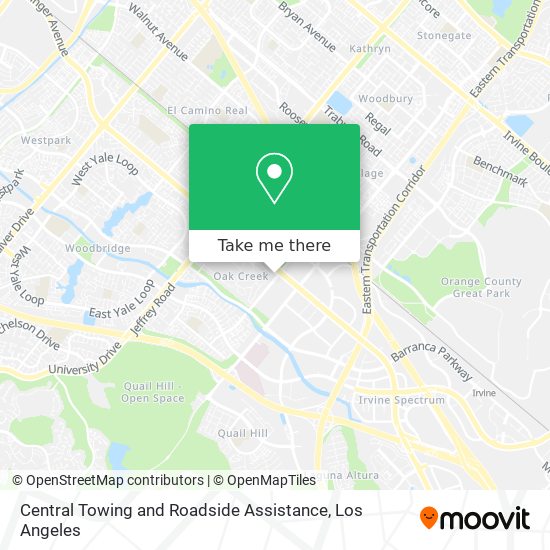 Mapa de Central Towing and Roadside Assistance