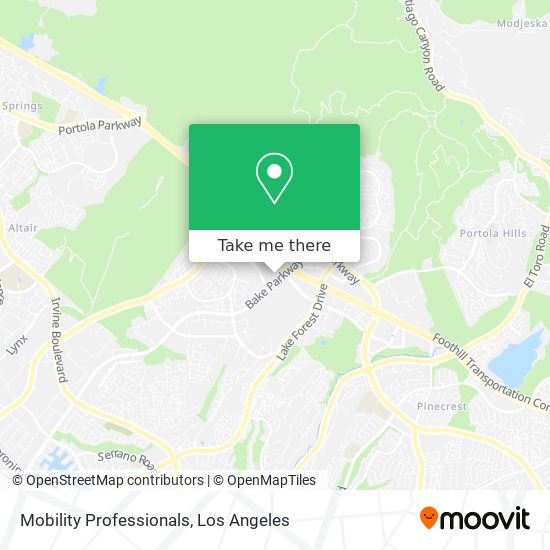 Mobility Professionals map