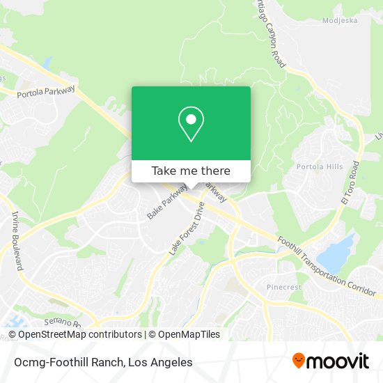 Ocmg-Foothill Ranch map