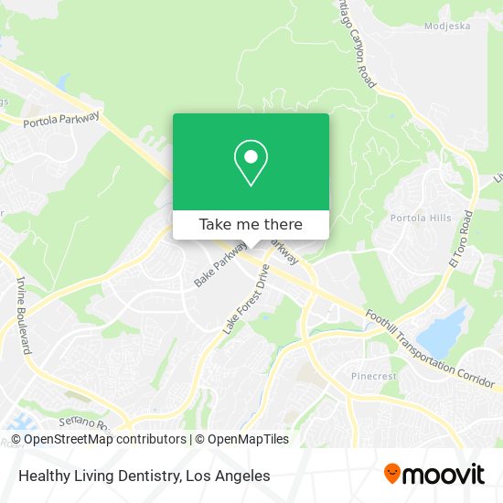 Healthy Living Dentistry map