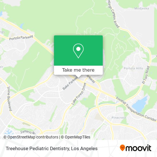 Mapa de Treehouse Pediatric Dentistry