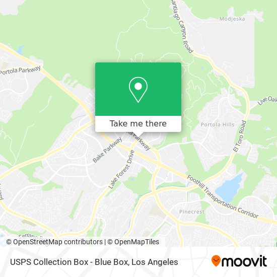 USPS Collection Box - Blue Box map