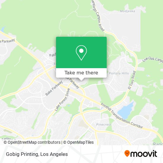 Gobig Printing map