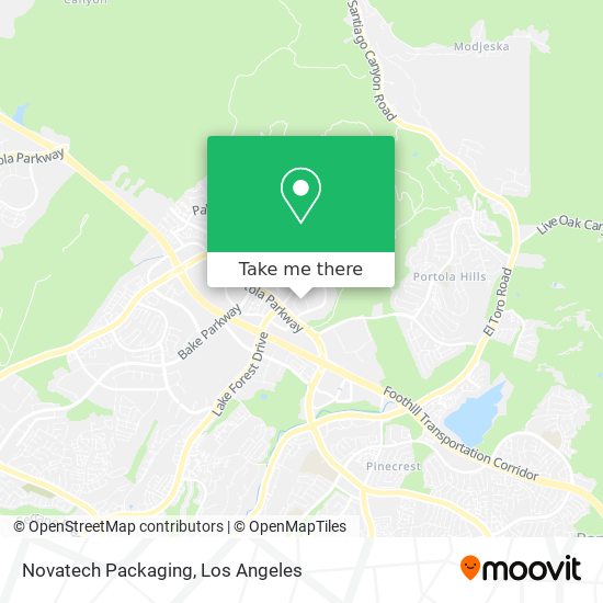 Novatech Packaging map