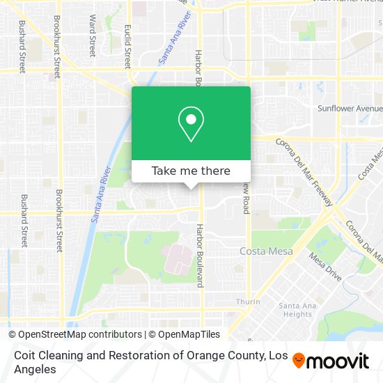 Mapa de Coit Cleaning and Restoration of Orange County